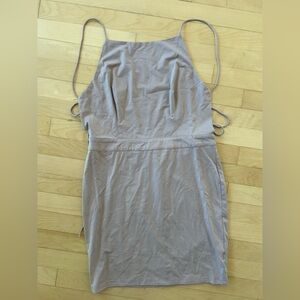 by the way. Neutral Taupe Midi Dress